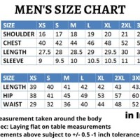 Scrub Dudz Size Chart