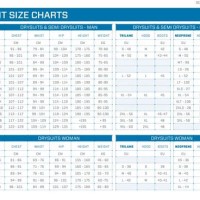 Scubapro Everdry 4 Size Chart