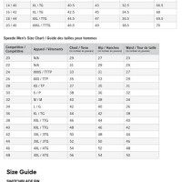 Sdo Endurance Size Chart