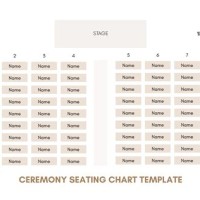 Seating Chart Template For Wedding Ceremony