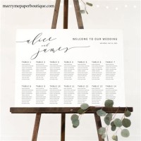 Seating Chart Wedding Template The Knot