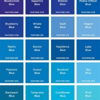 Shades Of Blue Color Chart Names