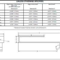 Sheet Metal Tolerance Chart