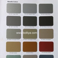 Sheffield Metallic Paint Color Chart