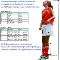 Shin Guard Size Chart Soccer