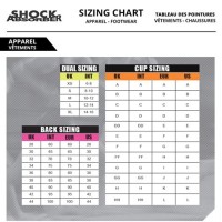 Shock Absorber Bra Size Chart