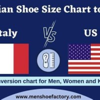 Shoe Conversion Chart Us To Italian