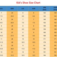 Shoe Size Chart Aus Us