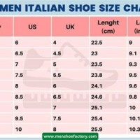 Shoe Size Conversion Chart Italy To Us