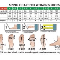 Shoe Width Measurement Chart Women S