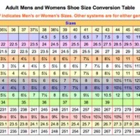 Shoe Width Size Chart Canada