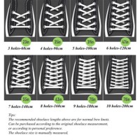 Shoelace Length Chart Converse