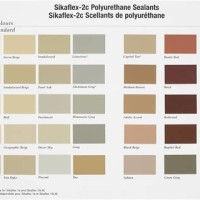 Sikaflex Joint Sealant Color Chart