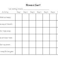 Simple Reward Chart Template