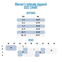 Simply Perfect By Warner S Size Chart