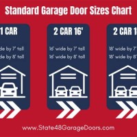 Single Garage Door Sizes Chart