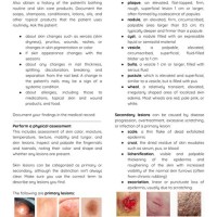 Skin Essment Charting Exles