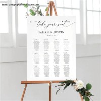 Sle Seating Chart For Wedding Reception