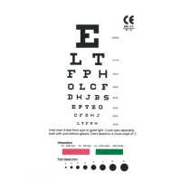 Snellen Pocket Eye Chart Instructions