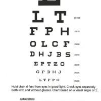 Snellen Pocket Eye Chart Printable