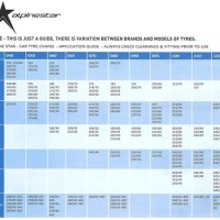 Snow Chain Size Chart Nz