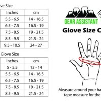 Snowboard Glove Size Chart