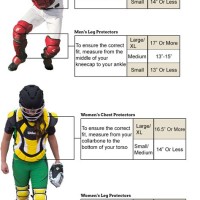 Softball Catchers Gear Sizing Chart