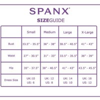 Spanx Shapewear Size Chart