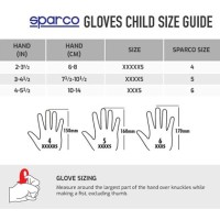 Sparco Karting Gloves Size Chart