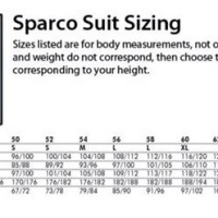 Sparco Suit Size Chart Uk