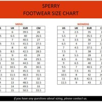 Sperry Top Sider Boots Size Chart