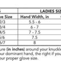 Ssg Winter Training Gloves Size Chart