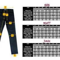 Studio 5 Jeans Size Chart