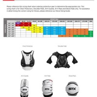 Stx Shoulder Pad Size Chart