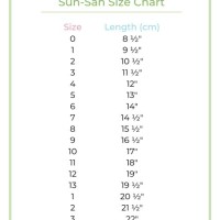 Sun Sans Sweetheart Size Chart