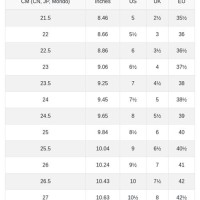 Supra Shoes Size Chart Cm To Inches