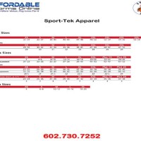 Tek Gear Husky Size Chart