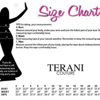 Terani Couture Size Chart