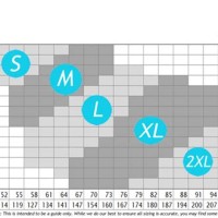 Tesla Gear Inc Size Chart