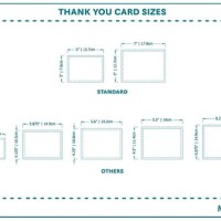 Thank You Card Size Chart