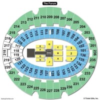 The Forum Seating Chart Inglewood Ca