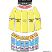 The Fox Theater Seating Chart Atlanta