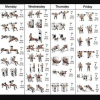 The Rock Gym Workout Chart