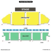 The Town Hall Seating Chart