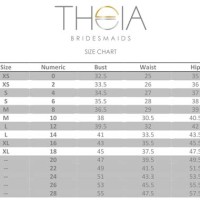 Theia Gown Size Chart