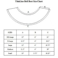 Thinline Bell Boots Size Chart