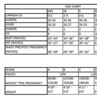 Thyme Maternity Pants Size Chart