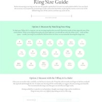 Tiffany Ring Size Chart