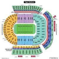 Tiger Stadium Seating Chart With Rows And Seat Numbers