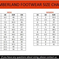 Timberland Toddler Size Chart Cm